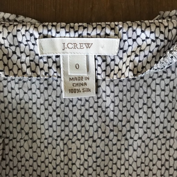 J. Crew Silk Blouse / Patterned / Sleeveless - Picture 3 of 6